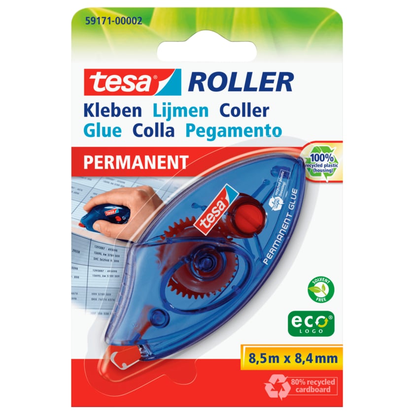 Tesa Klebe-Roller Permanent 8,5mx8,4mm